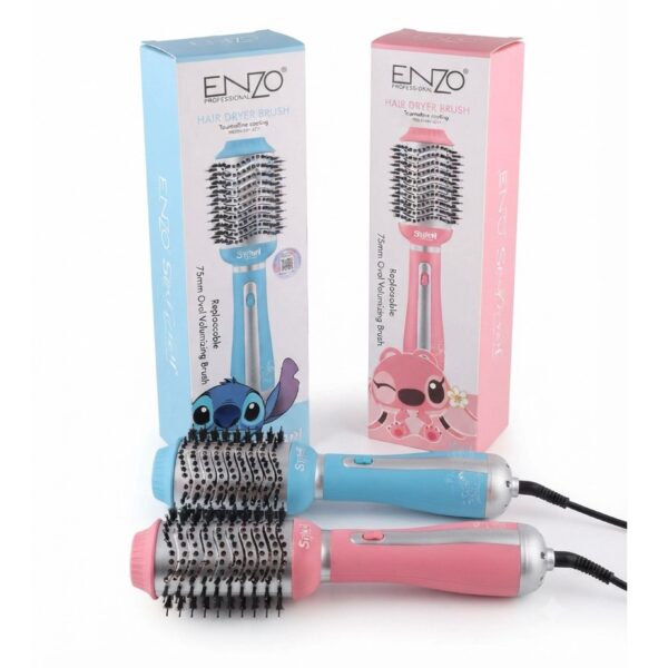 ENZO Professional Hair Dryer Brush – Stitch Design